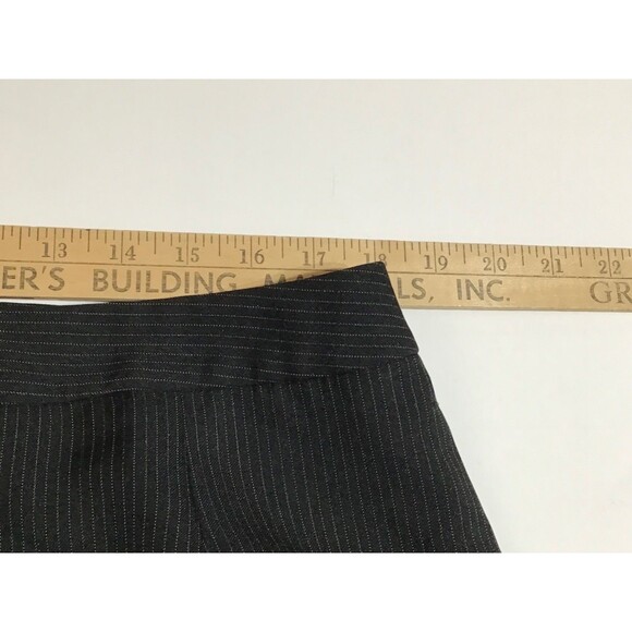 Jones Wear Suit Trouser Pants Womens 14 Black Pinstripe Wide Leg Professional - Picture 9 of 12